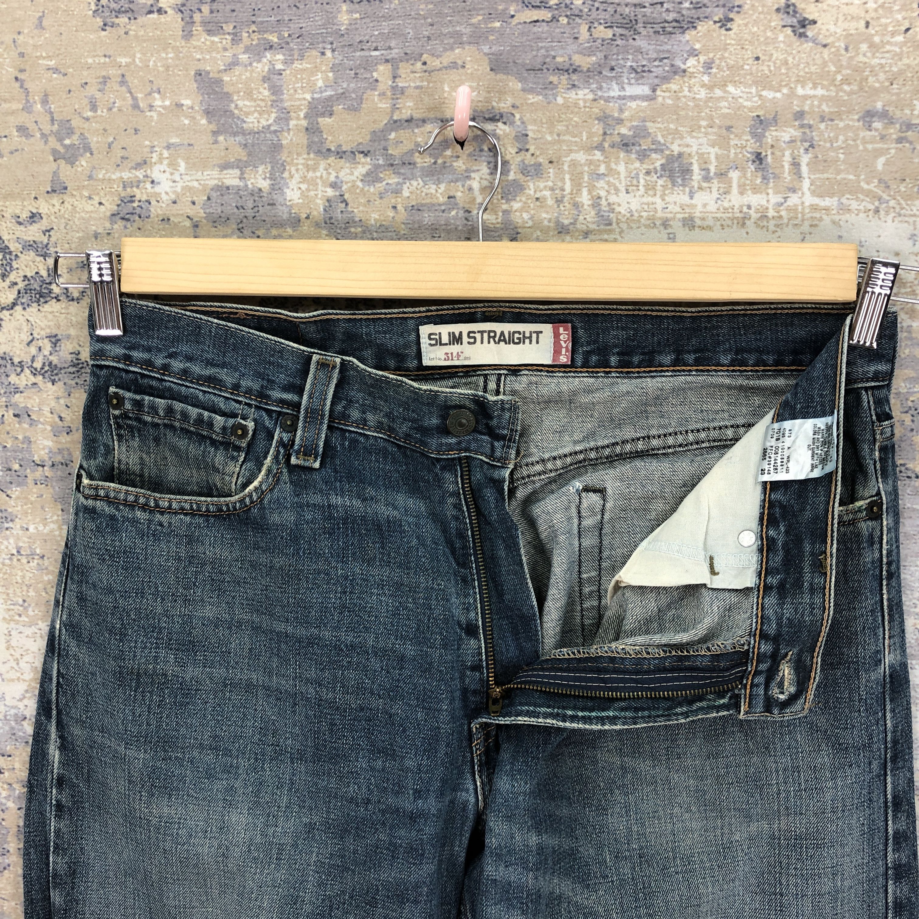 Levi's Vintage Y2K Levis 514 Faded Jeans Levi's Light Wash Denim Size US 34 / EU 50 - 6 Thumbnail