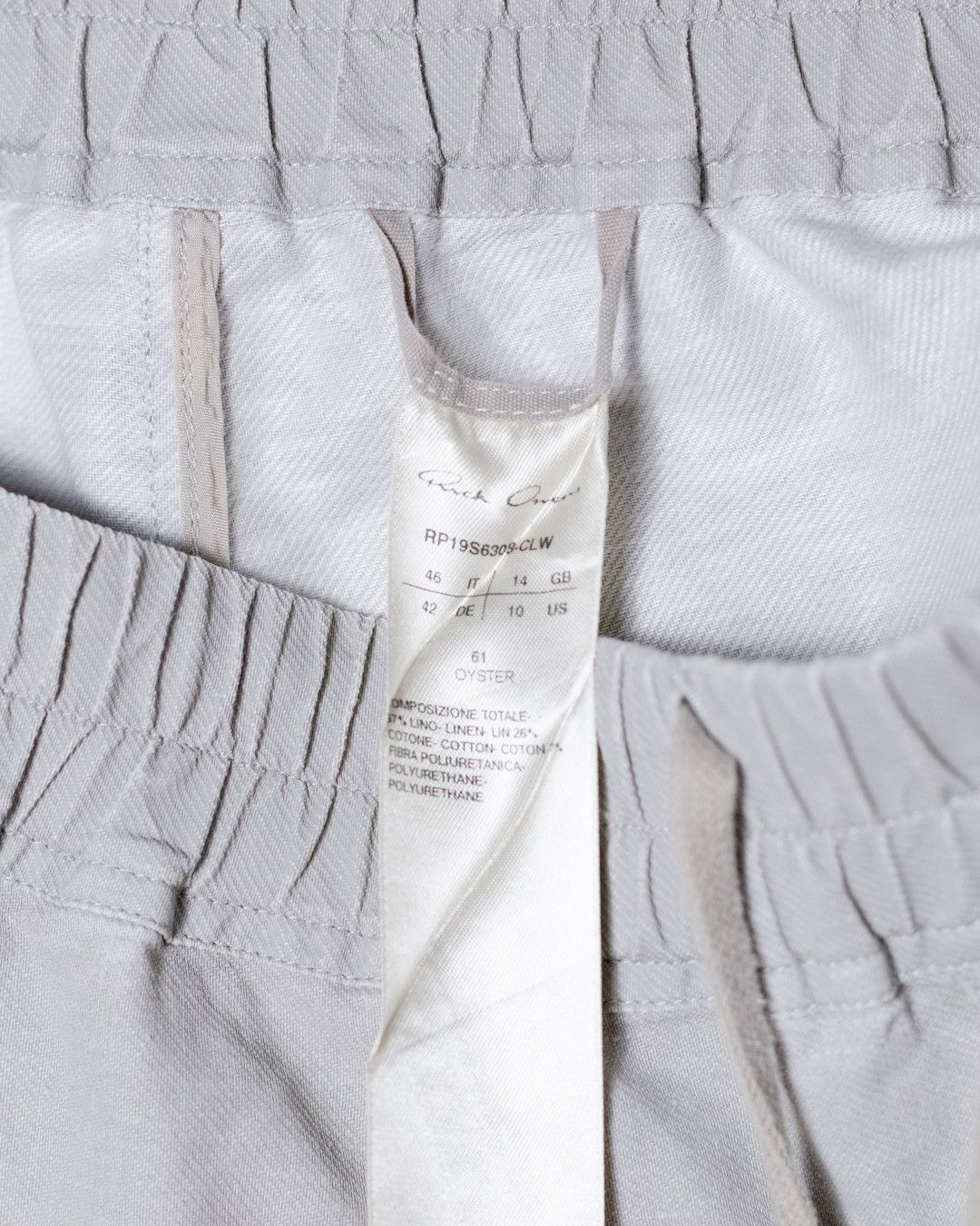 Rick Owens Drop crotch in oyster Size US 32 / EU 48 - 7 Thumbnail