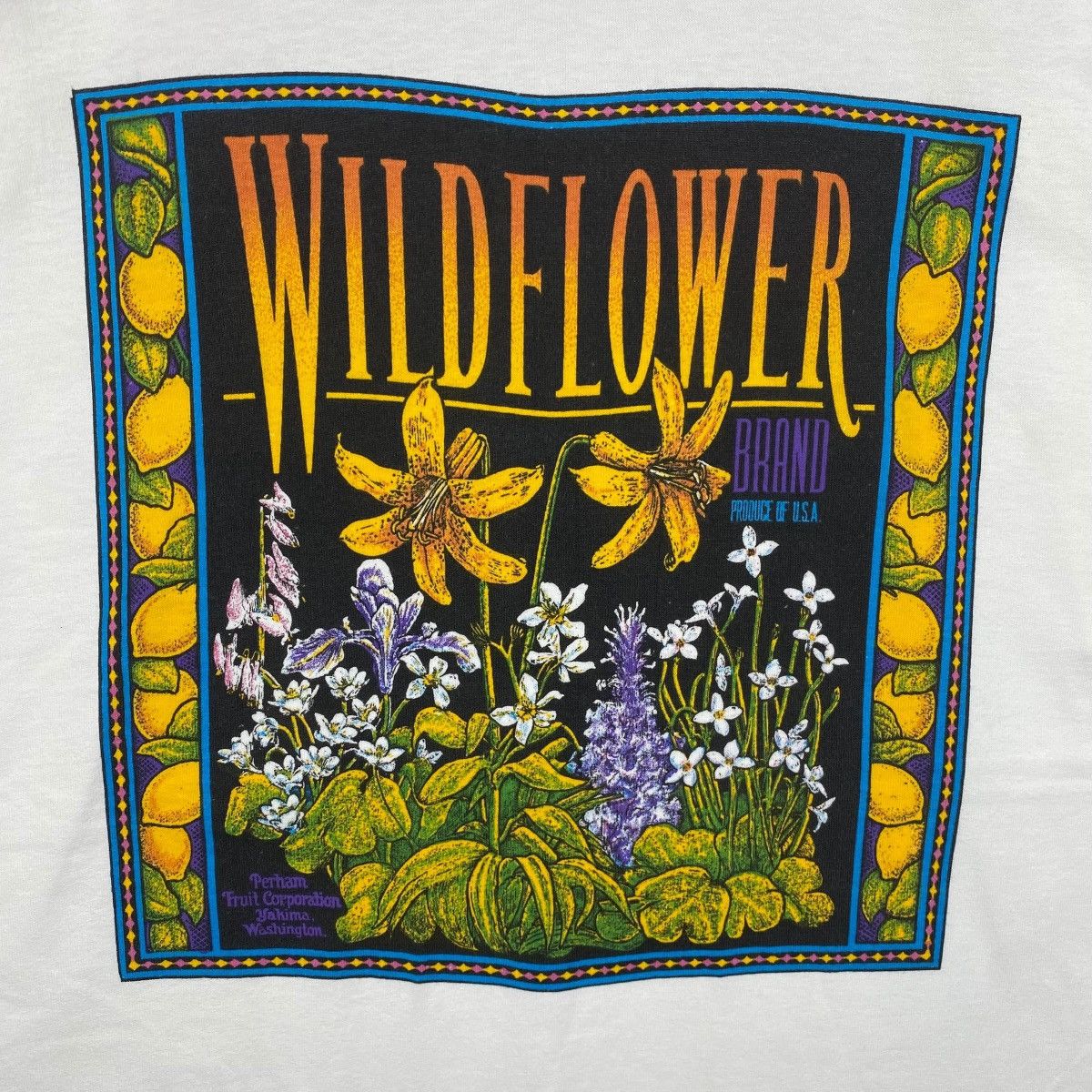 Vintage Vintage 90s WILDFLOWER Graphic Tee Shirt Extra Large Size Size US XL / EU 56 / 4 - 2 Thumbnail