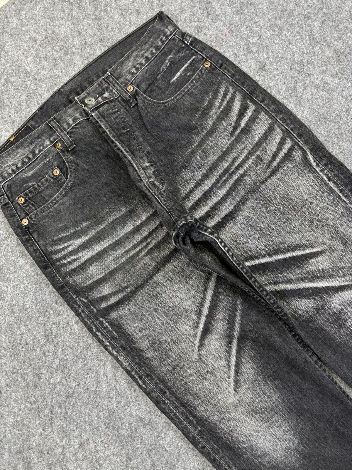 Levi's Vintage Levis 501 Original Sick Fades Denim F755 Size US 30 / EU 46 - 5 Thumbnail