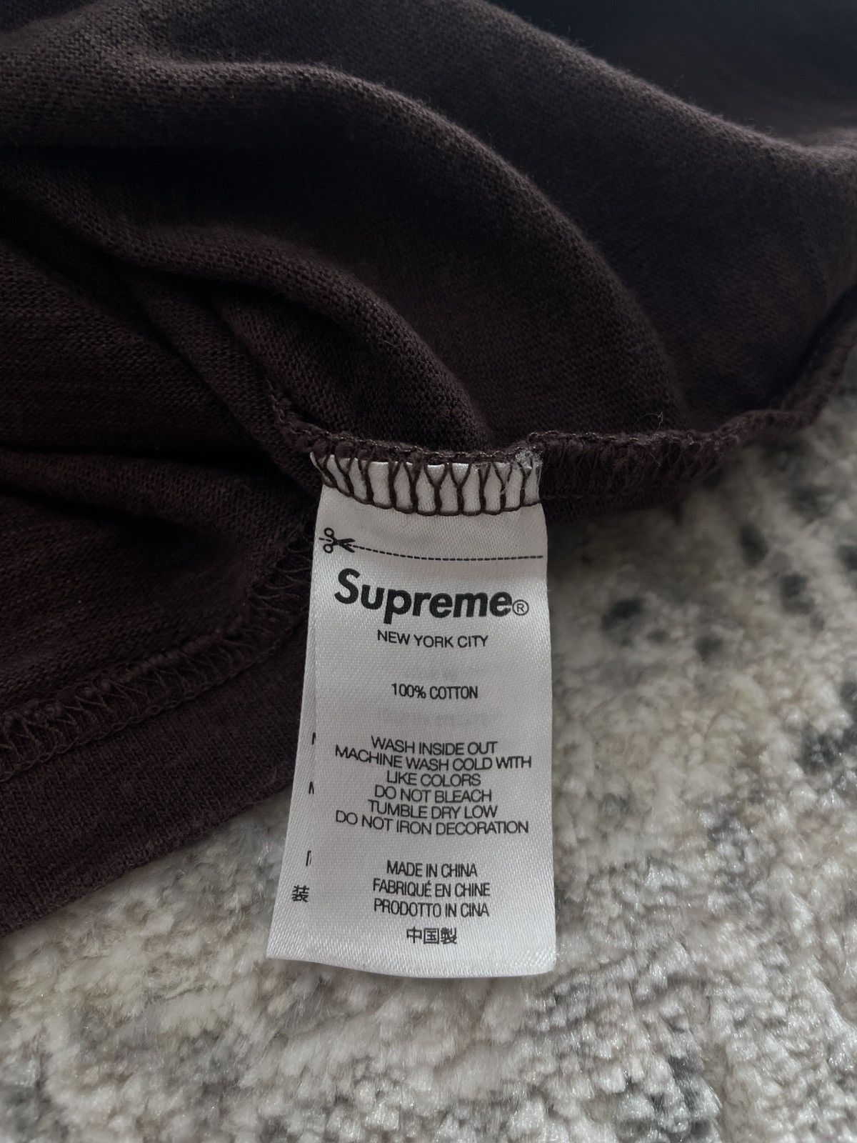Supreme supreme brown and purple ‘bad’ tee Size US M / EU 48-50 / 2 - 5 Thumbnail