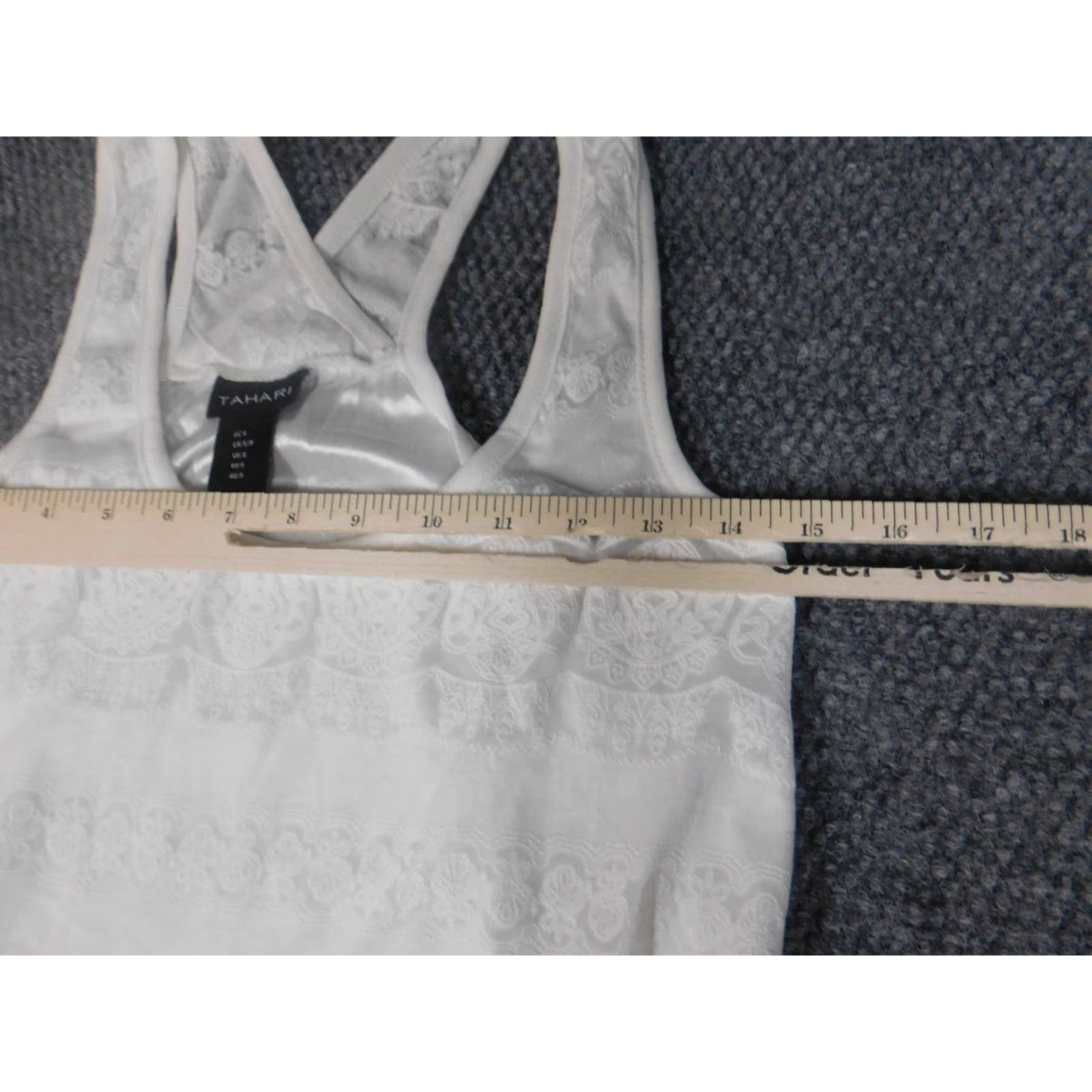 Vintage Tahari Blouse Sleeveless White Small S Tunic Cotton Polyester Rayon Crew Neck Pullover Casual Womens Regular Vintage No Size S / US 4 / IT 40 - 4 Thumbnail