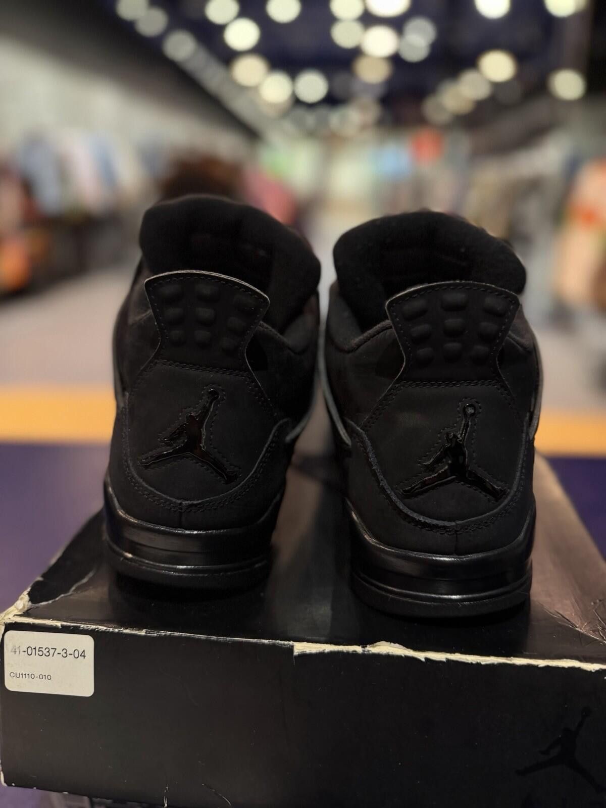 Jordan Brand Jordan Air Jordan 4 Black Cat Low Top Sneaker 2020 Men's 9.5 Size US 9.5 / EU 42-43 - 4 Thumbnail