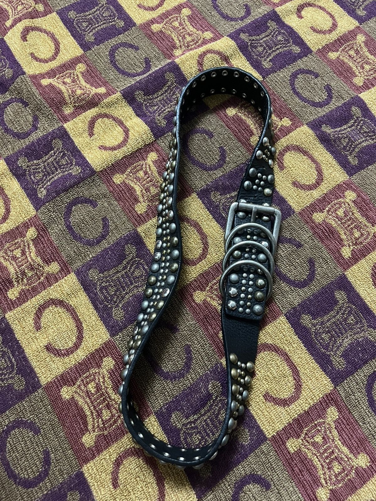 Handmade Studded Belt Fully Leather Inpired BB.Simon Size 34 - 4 Thumbnail