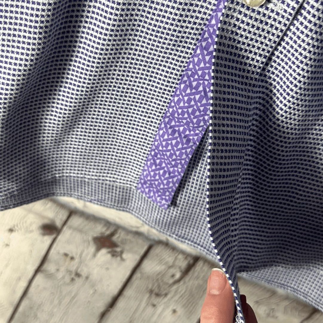 Ted Baker VINTAGE Ted Baker Endurance Giara Slim Fit Dress Shirt 15.5 34/35 Purple Mens Long Sleeve Button-Up Size 42R - 6 Thumbnail