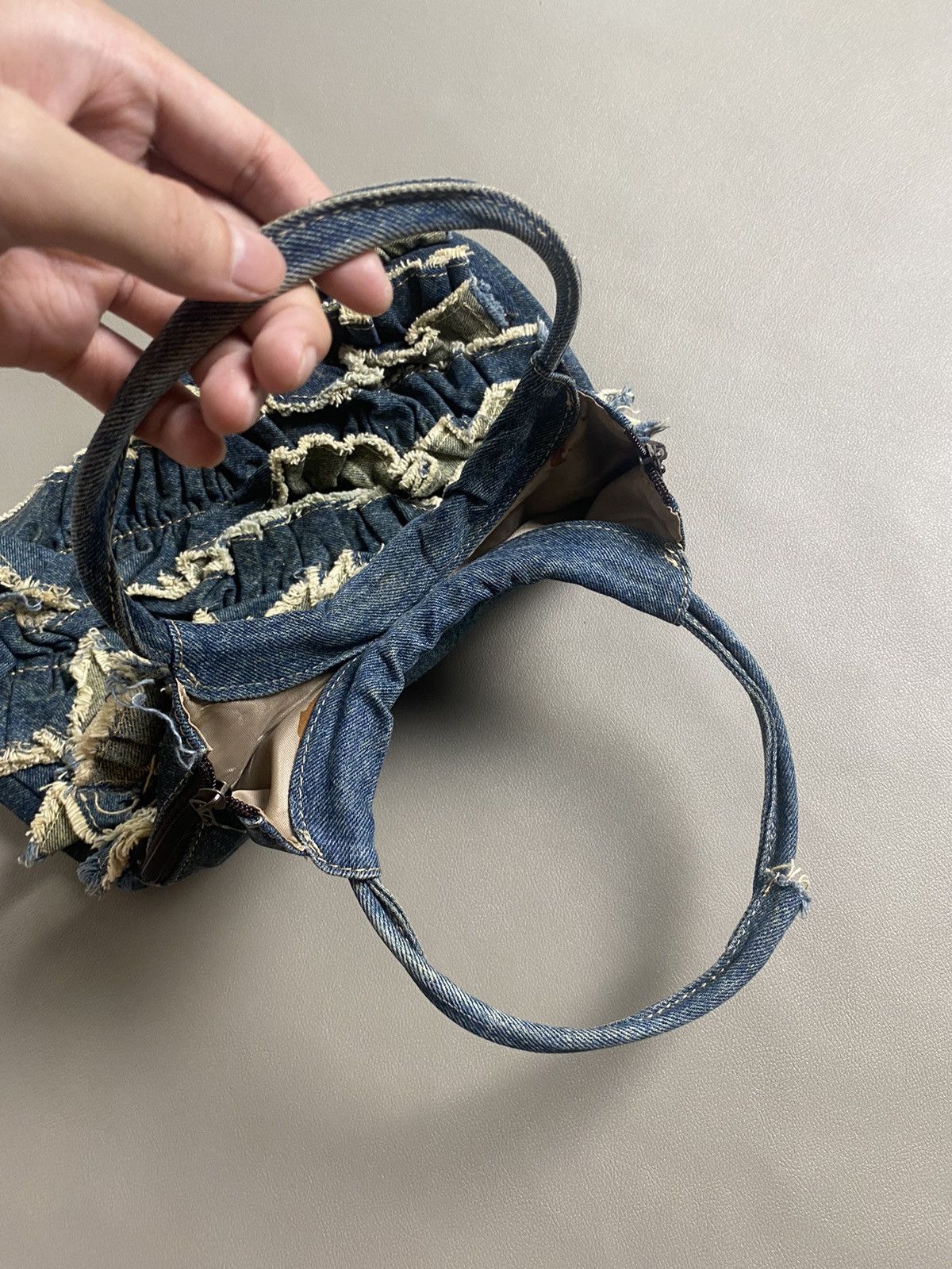 If Six Was Nine × Japanese Brand × Le Grande Bleu (L.G.B.) Hushush Distressed Patchwork Kapital Style Bags Size ONE SIZE - 4 Thumbnail