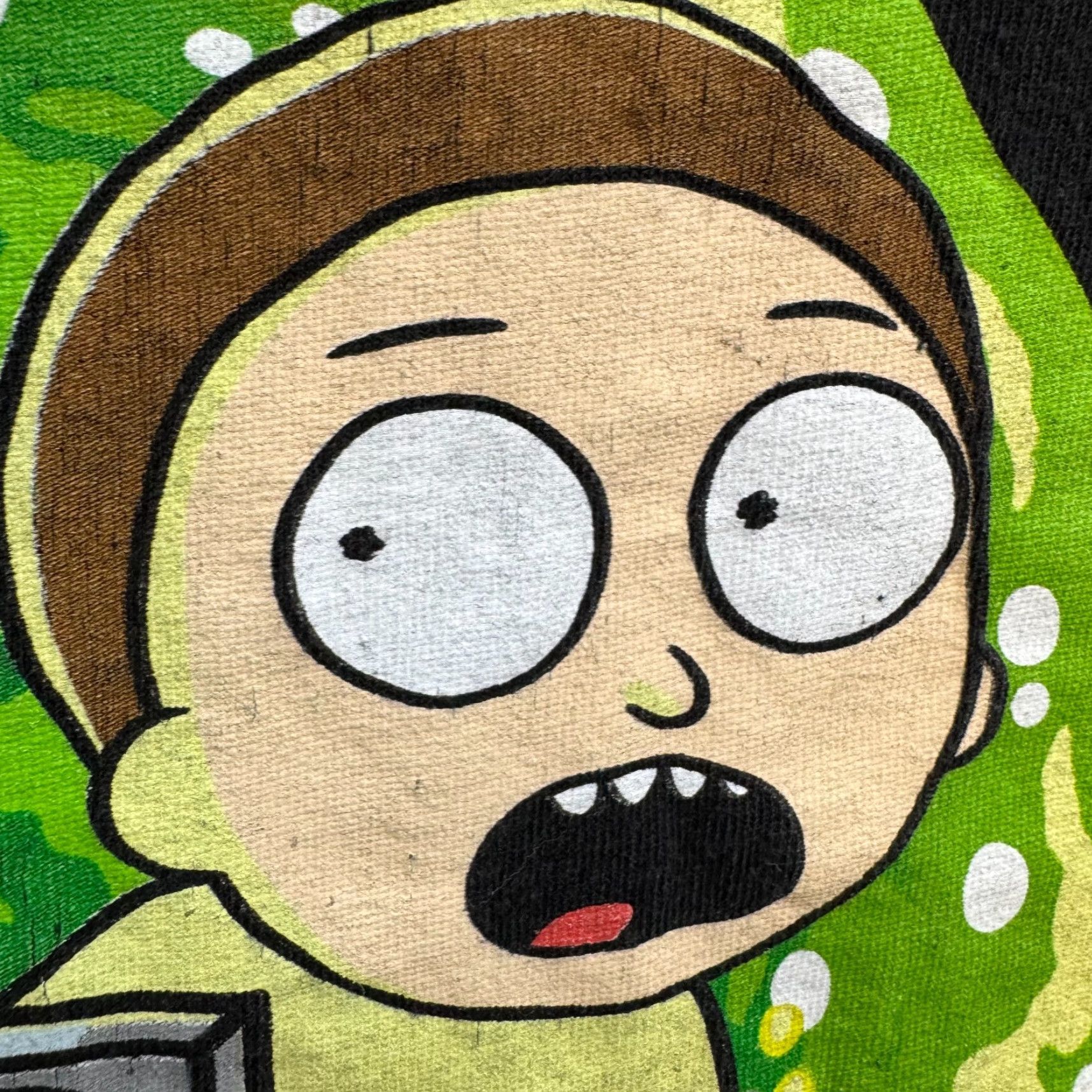 Delta Rick and Morty T-Shirt Large Black Graphic 100% Cotton Size US L / EU 52-54 / 3 - 5 Thumbnail