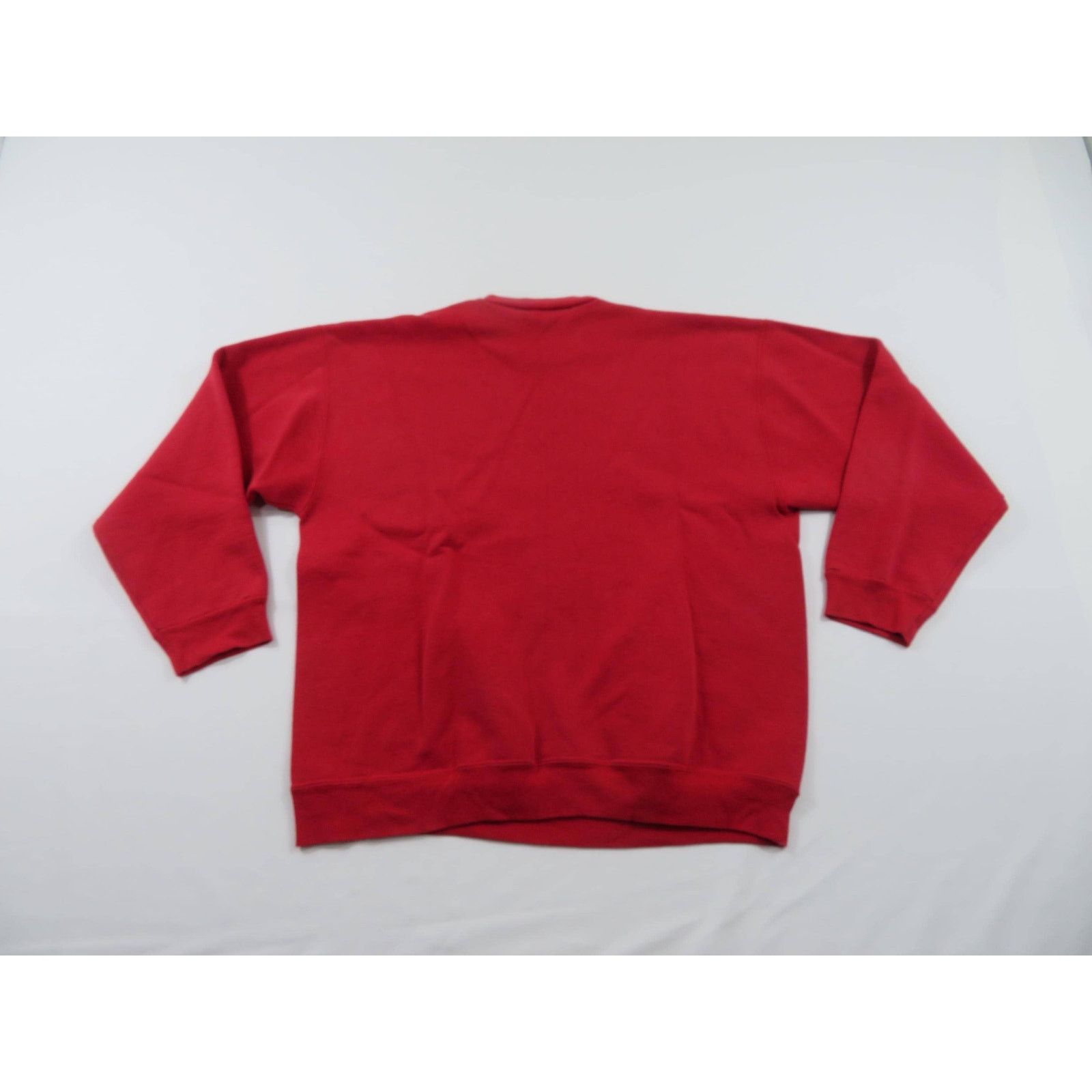 Tultex Tultex Blank Plain Red Sweatshirt Sz XL 1990s Size US XL / EU 56 / 4 - 2 Thumbnail