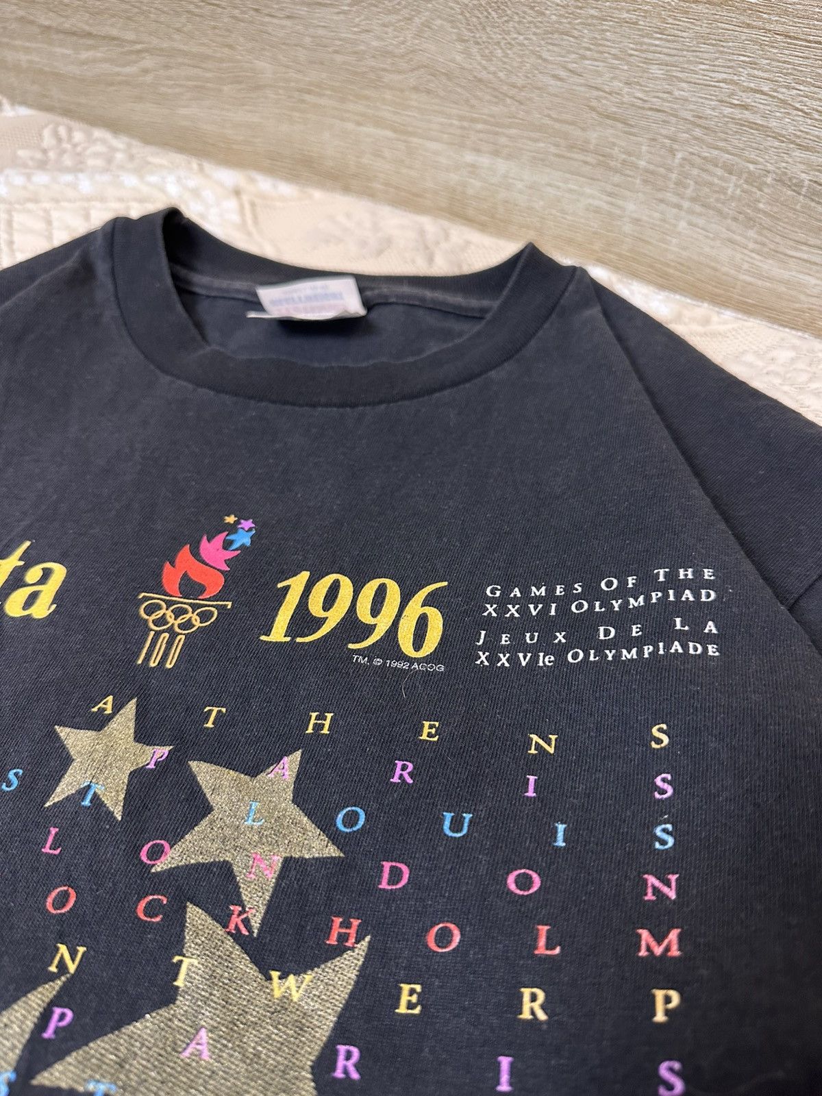 Vintage 🔥 1996 Atlanta Olympic Games Vintage T Shirt 90s Sports Size US L / EU 52-54 / 3 - 2 Thumbnail