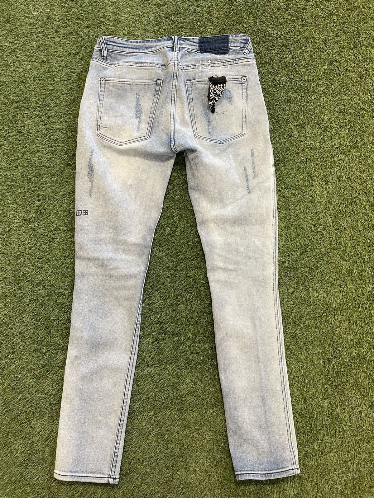 Ksubi Size 32 - Ksubi Light Blue Distressed Jeans Size US 32 / EU 48 - 5 Thumbnail