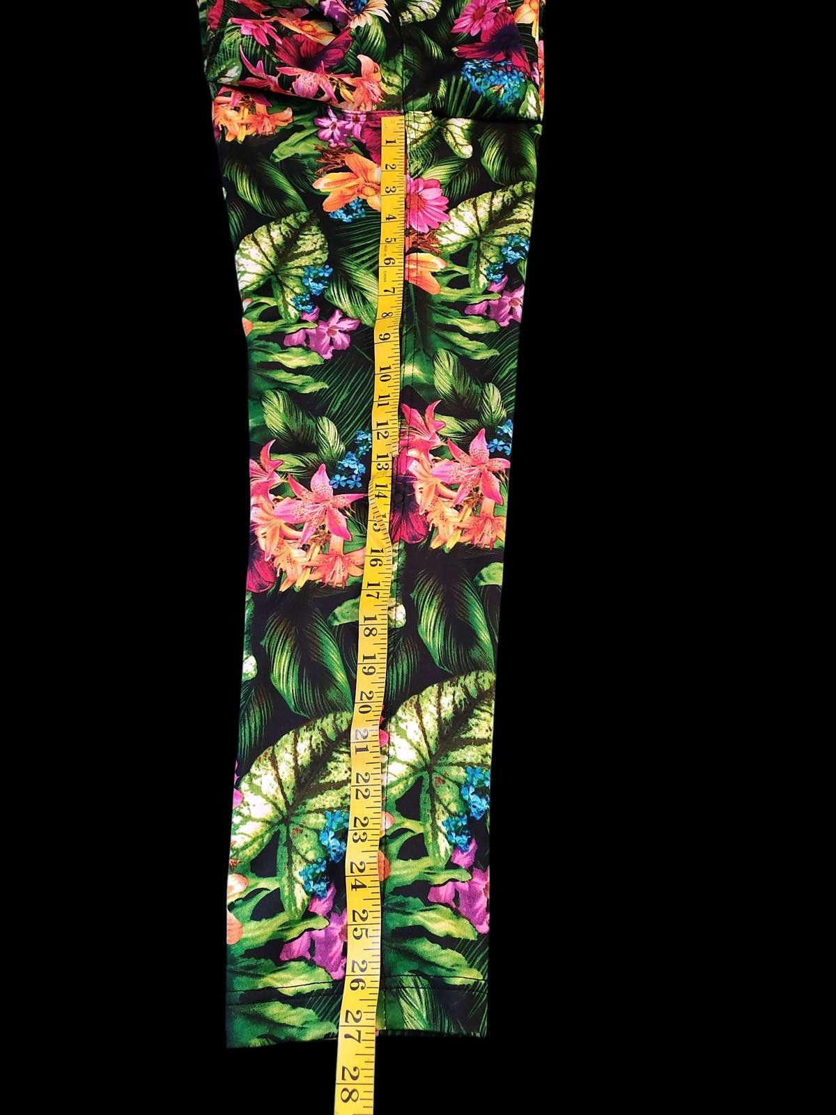 Other Like an Angel Women's Casual Pants with Vibrant Floral Print Size 32" / US 10 / IT 46 - 8 Thumbnail