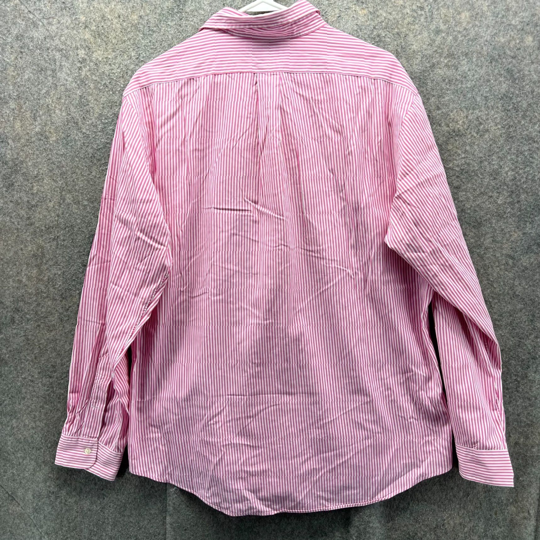 Polo Ralph Lauren VINTAGE Polo Ralph Lauren Shirt Mens XL Pink White Stripes Custom Fit Pony Oxford Size US XL / EU 56 / 4 - 2 Thumbnail