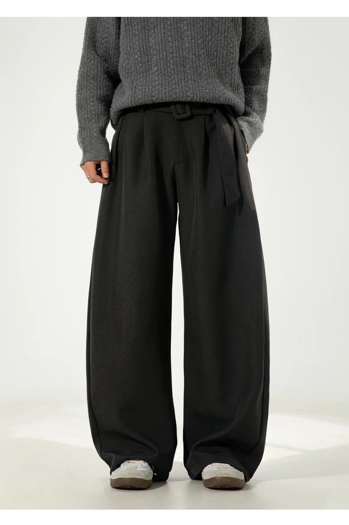 Japanese Brand Wide Leg Baggy Korean Style Pants Size US 34 / EU 50 - 2 Thumbnail