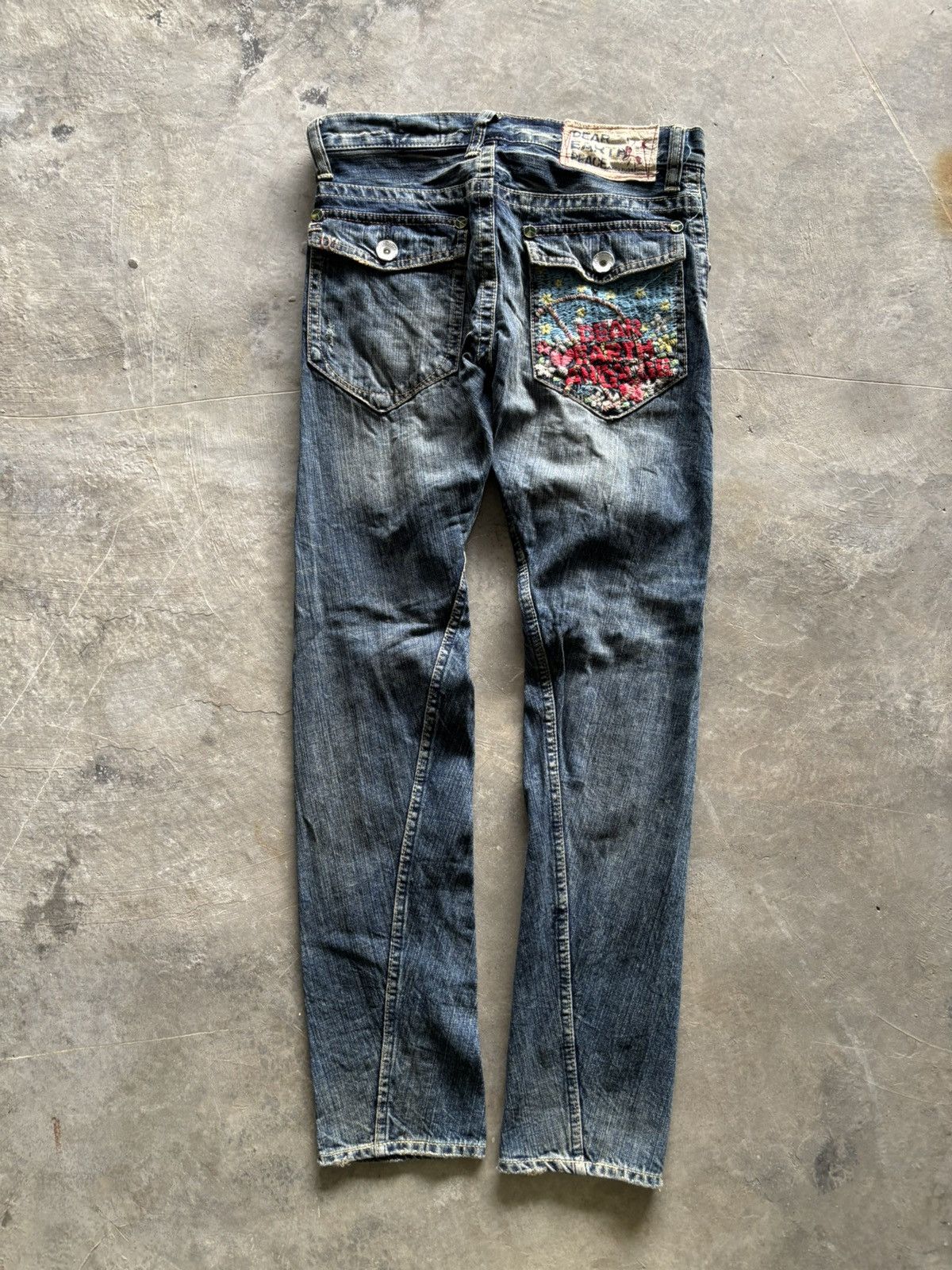 Hysteric Glamour × Japanese Brand twist style antgauge japanese jeans super sick backpocket Size US 31 - 13 Thumbnail