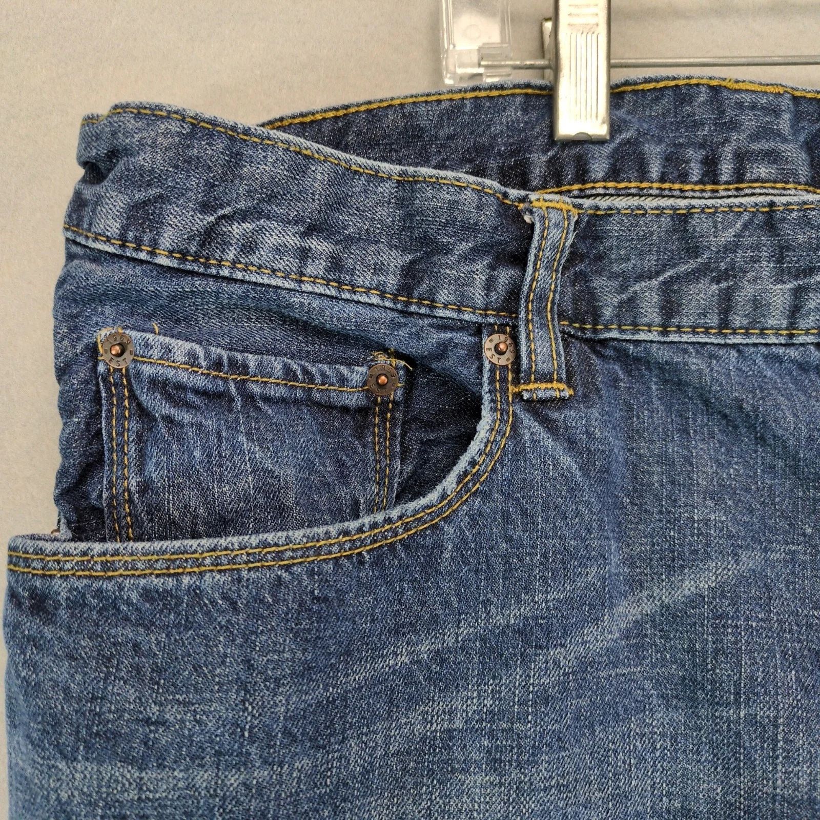 Gap GAP Premium Loose Jeans Men's 40x30 Straight Wide Leg Cotton Size US 40 / EU 56 - 10 Thumbnail