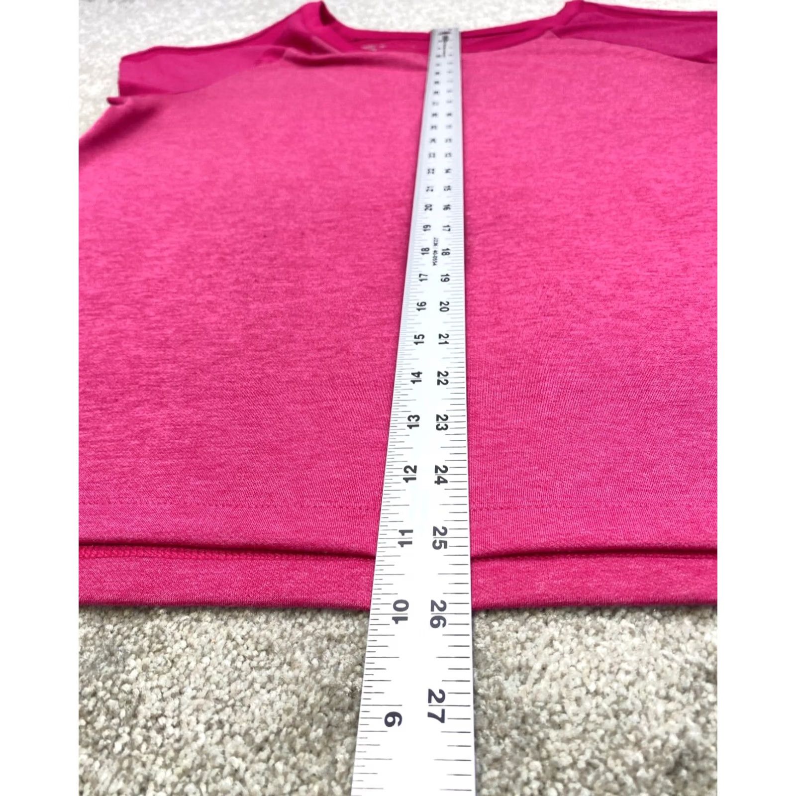 Nike Nike Golf Sandie Zip Top Women's XL Pink Short Sleeve Dri-Fit T-Shirt 6606 Size XL / US 12-14 / IT 48-50 - 7 Thumbnail