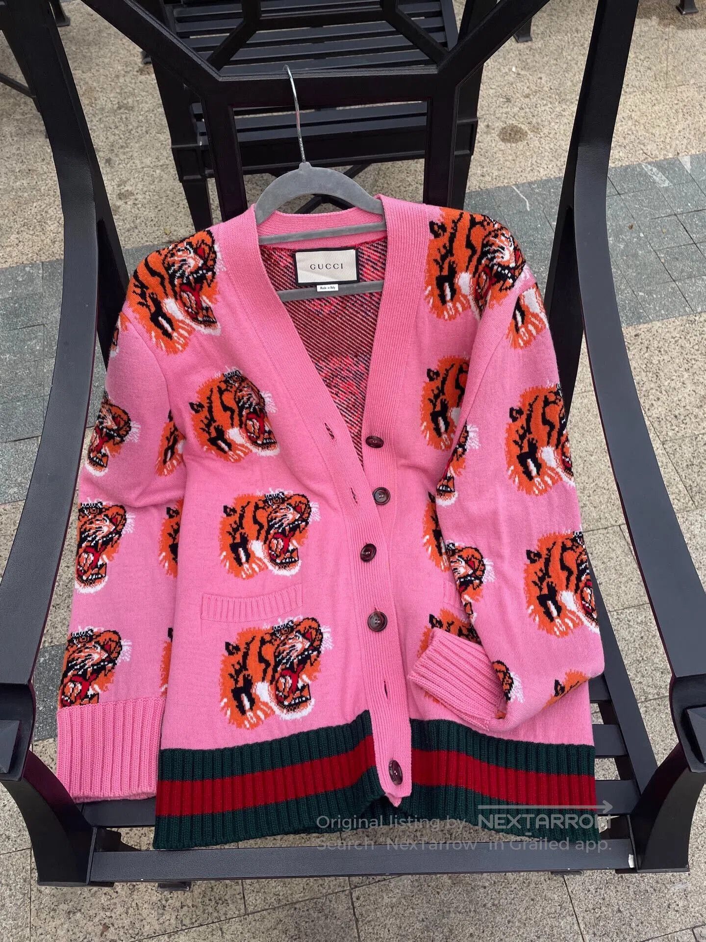 Gucci Gucci Cardigan Sweater in Striped Design. Size XS / US 0-2 / IT 36-38 - 1 Thumbnail