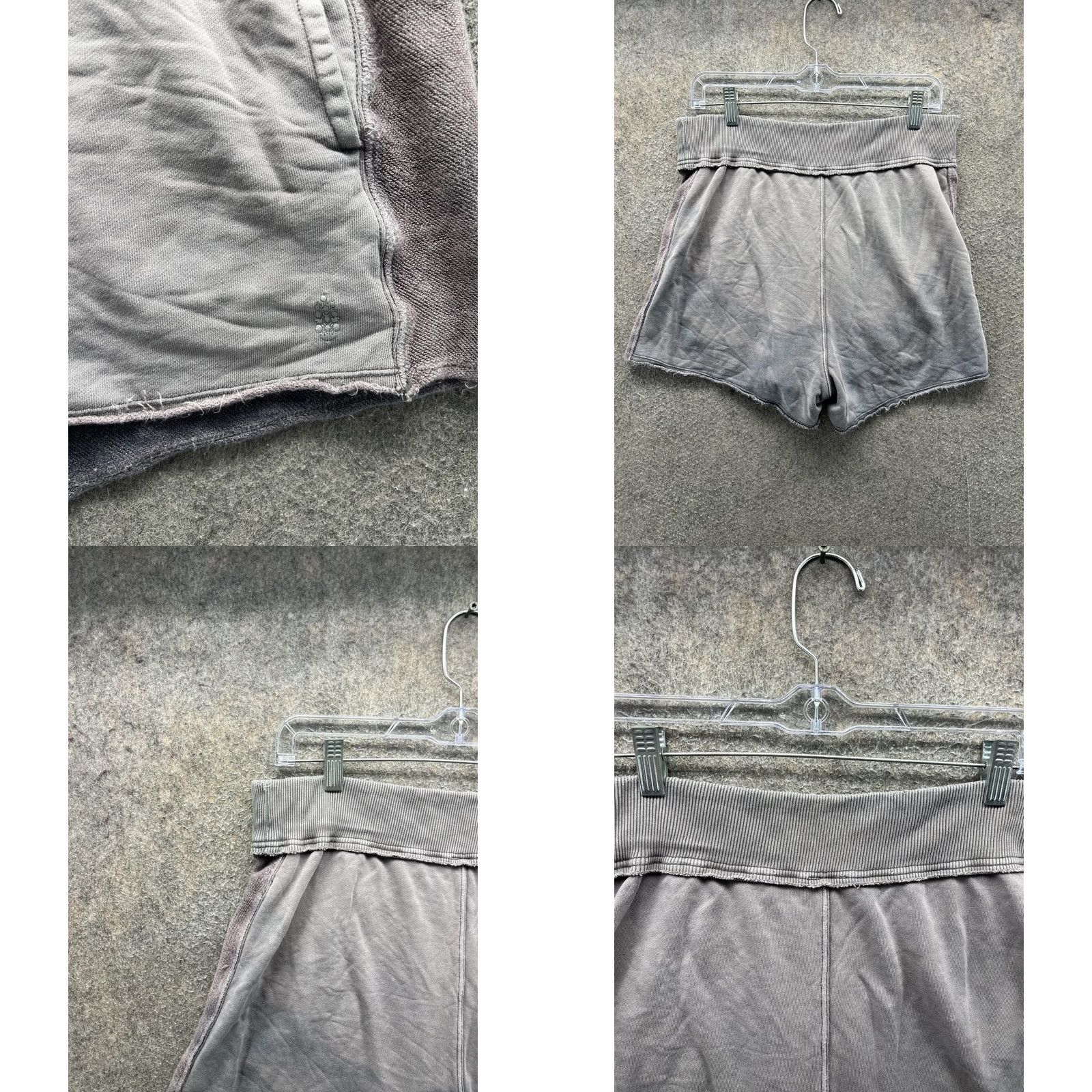 Free People Free People Shorts Womens Large Gray French Terry Sweat Lounge Gym Size 36" / US 14 / IT 50 - 8 Thumbnail