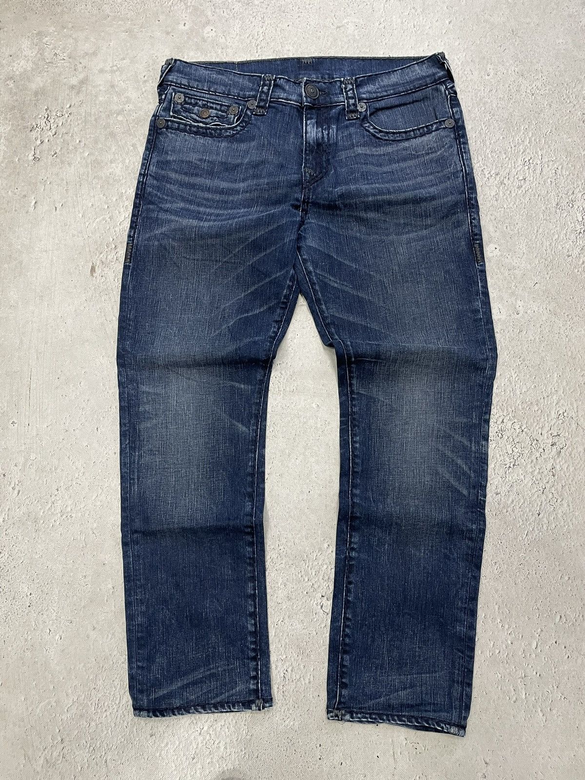 True Religion Truereligion jeans relaxed slim whiskered pants classic blue Size US 34 / EU 50 - 2 Thumbnail