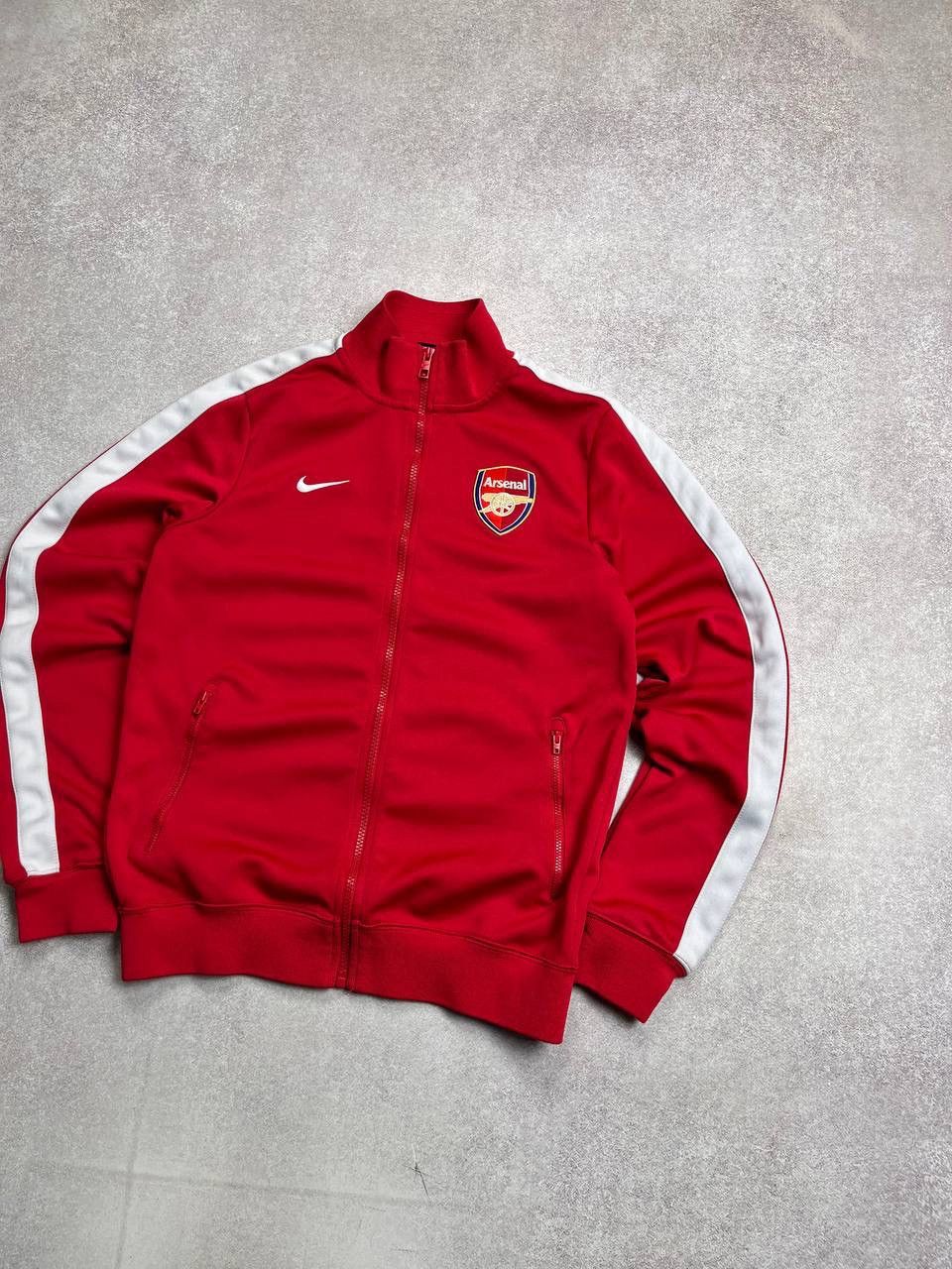 Nike × Vintage Vintage Nike Arsenal Olympic Zip Jacket Y2K S Size US S / EU 44-46 / 1 - 3 Thumbnail