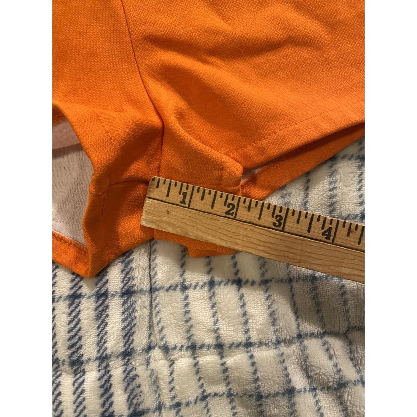 Vintage VINTAGE Regal 70s High Waist Gym Shorts Orange White XL Women Deadstock Size 40" / US 18 - 8 Thumbnail