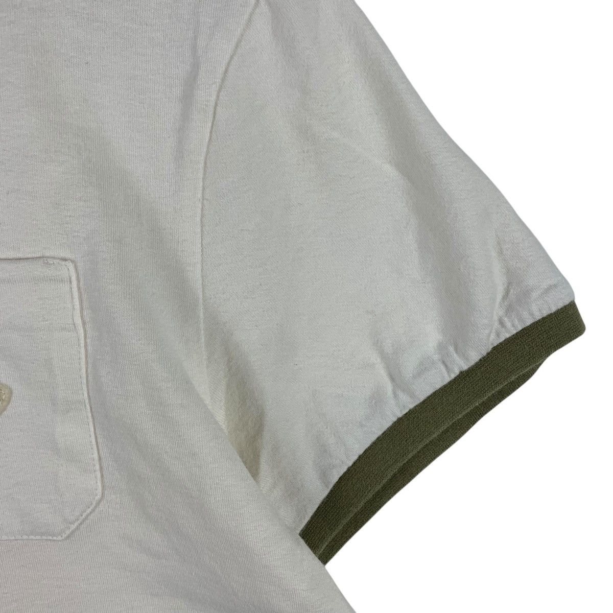 Moncler MONCLER v neck white ringer tee Size US M / EU 48-50 / 2 - 7 Thumbnail