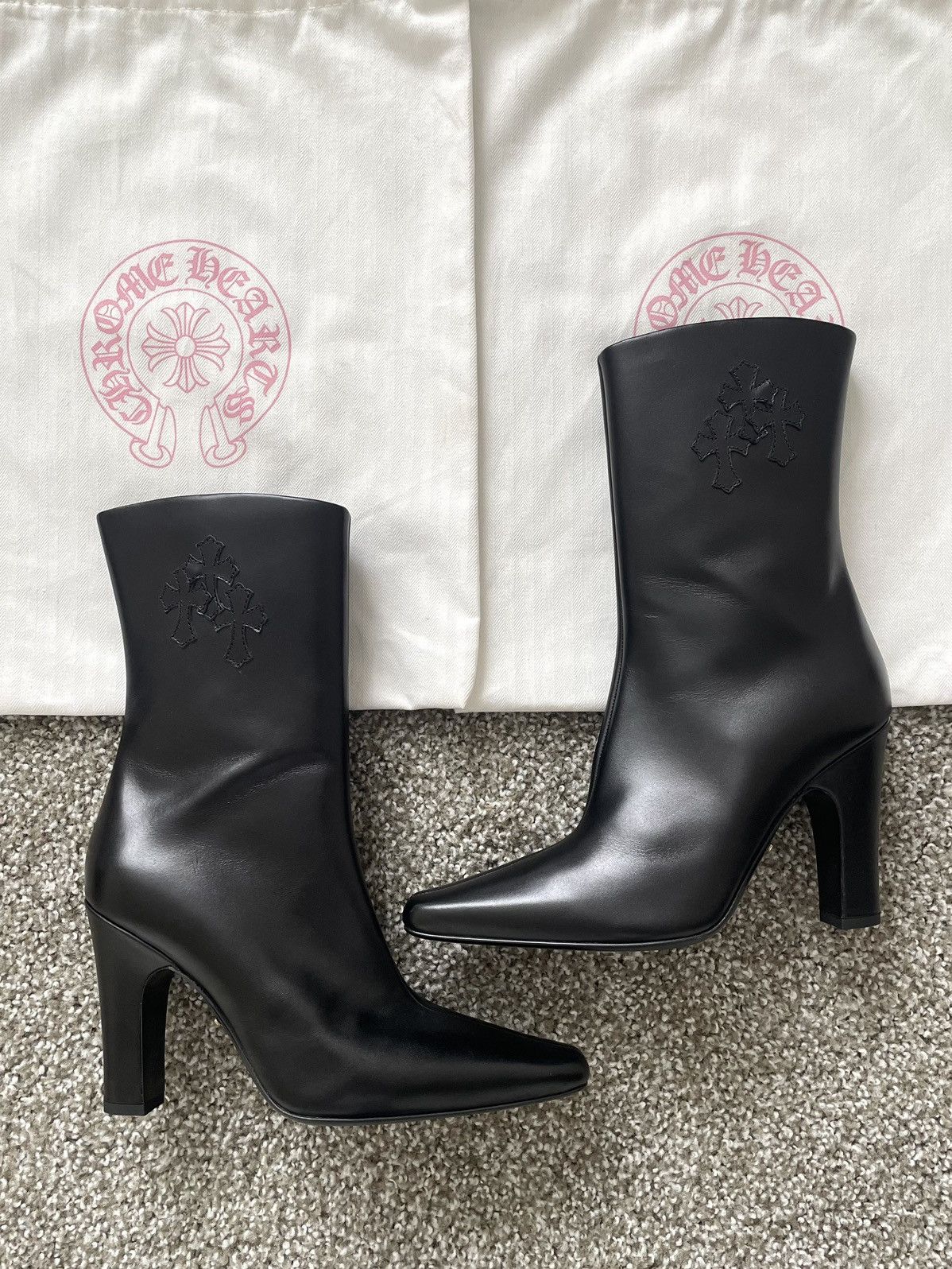 Chrome Hearts Chrome Hearts Sugar Jones High Heel Mid Boots Size US 8 / IT 38 - 1 Thumbnail