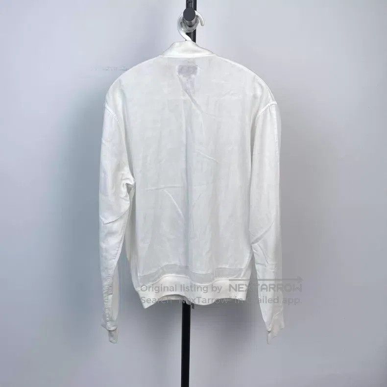 Hermes Hermes size 37 White Silk Collar Zipper Jacket Size M / US 6-8 / IT 42-44 - 2 Thumbnail