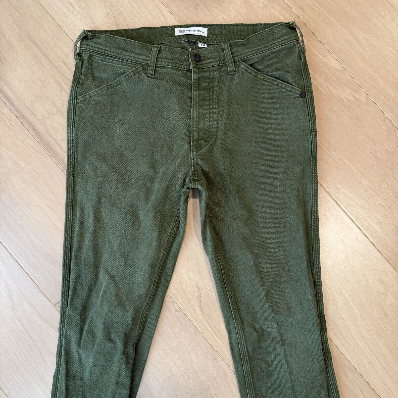 Topo Designs Topo Designs Pants 32 Green Chino Minimalist Denver Size US 32 / EU 48 - 3 Thumbnail