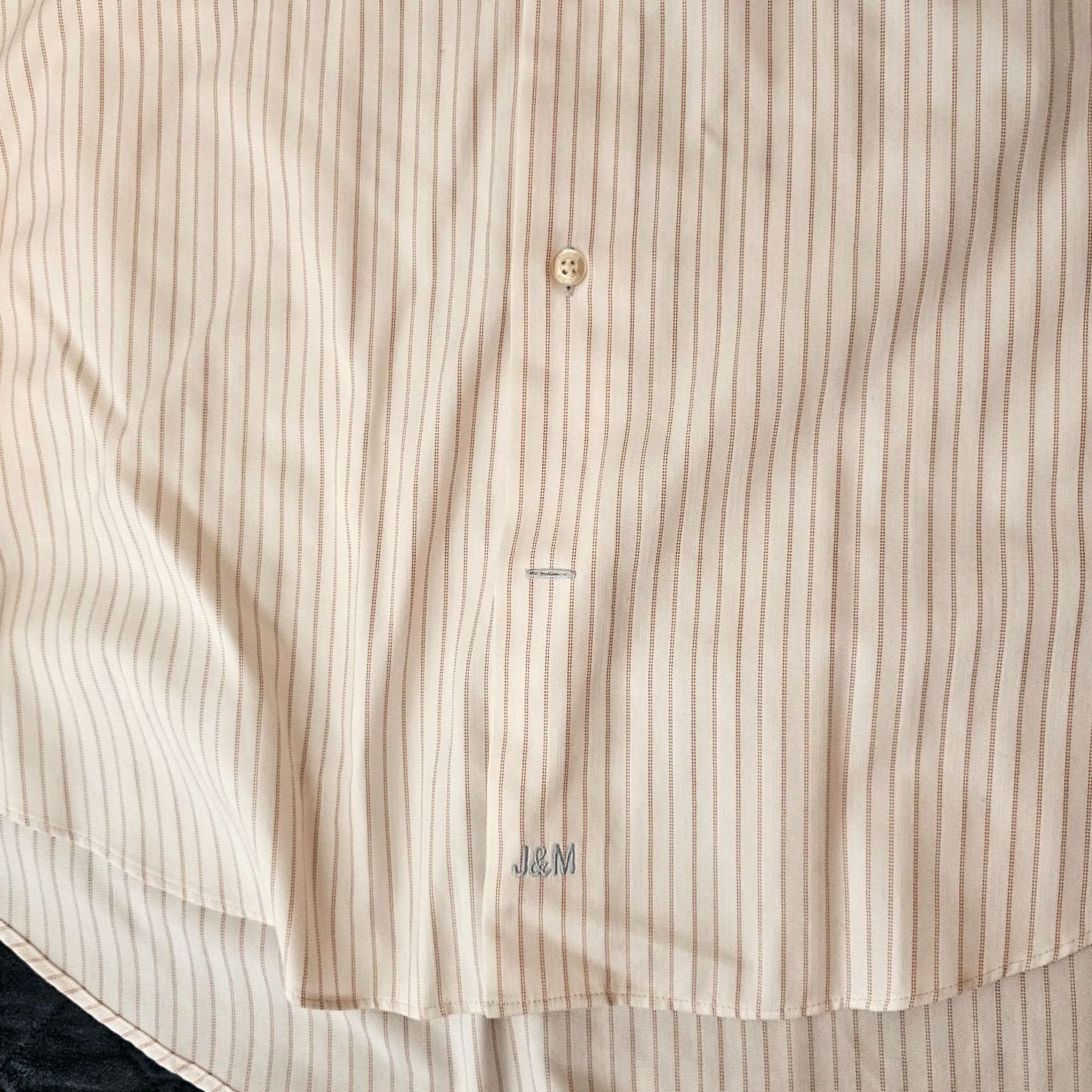 Johnston & Murphy Johnston & Murphy Shirt Men's White Pink Stripe Long Sleeve Button Up L Colorful Modern Button-Front Size US L / EU 52-54 / 3 - 4 Thumbnail