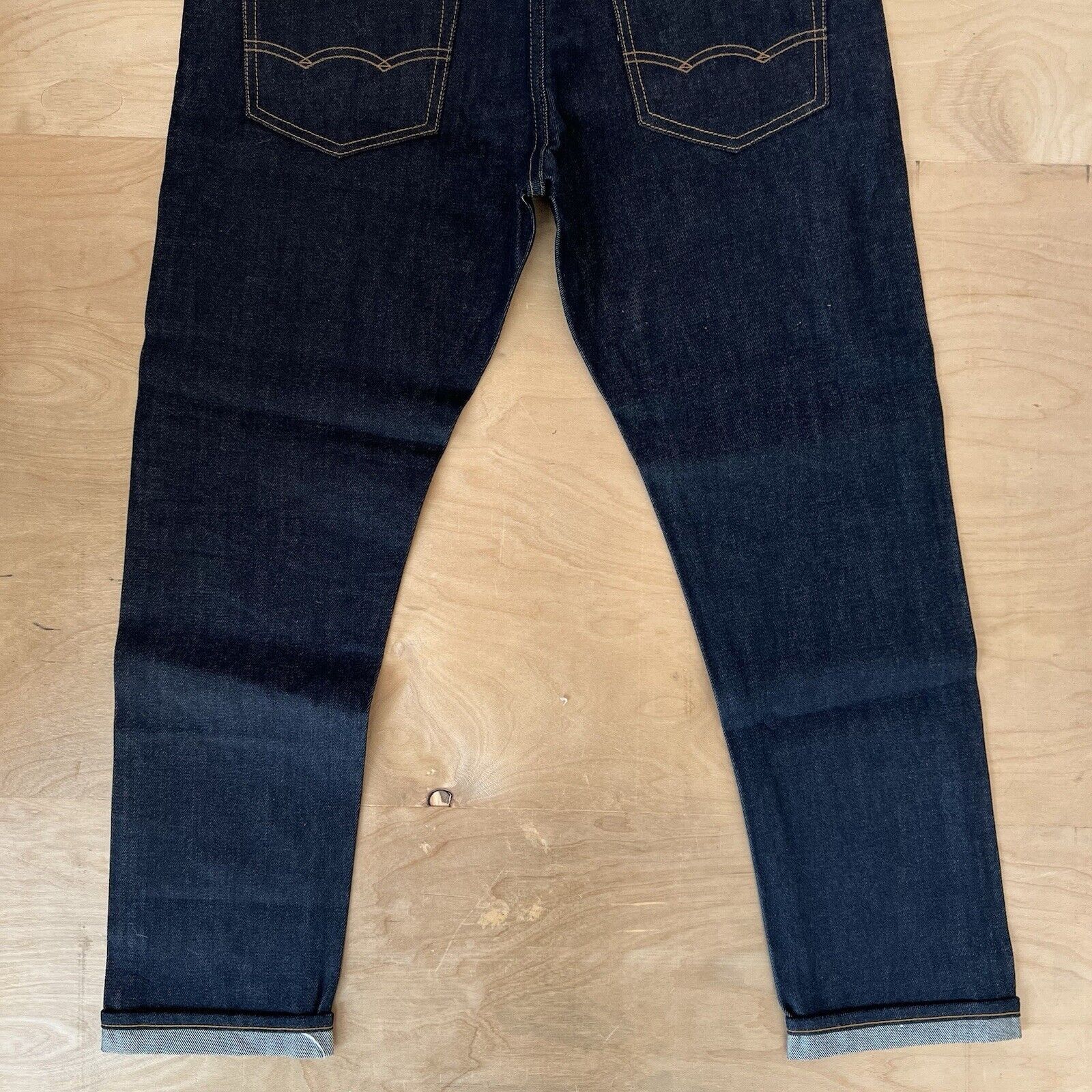 American Eagle Outfitters American Eagle Selvedge Jeans 35 Blue Dark Wash Indigo Size US 36 / EU 52 - 9 Thumbnail