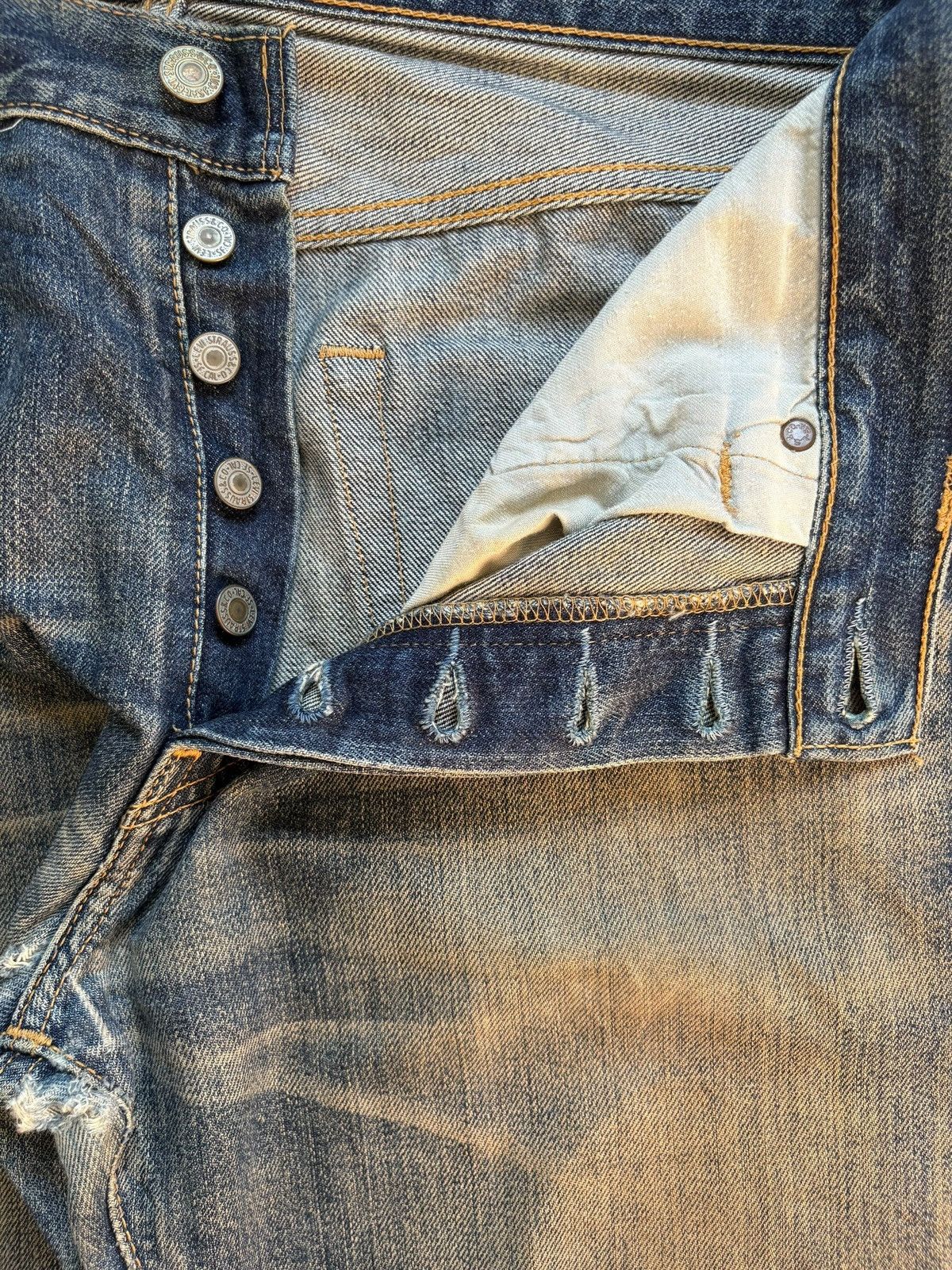 Levi's Vintage 90s Levis 501 Rusty Wash Distressed Loose Baggy Jean Size US 32 / EU 48 - 3 Thumbnail