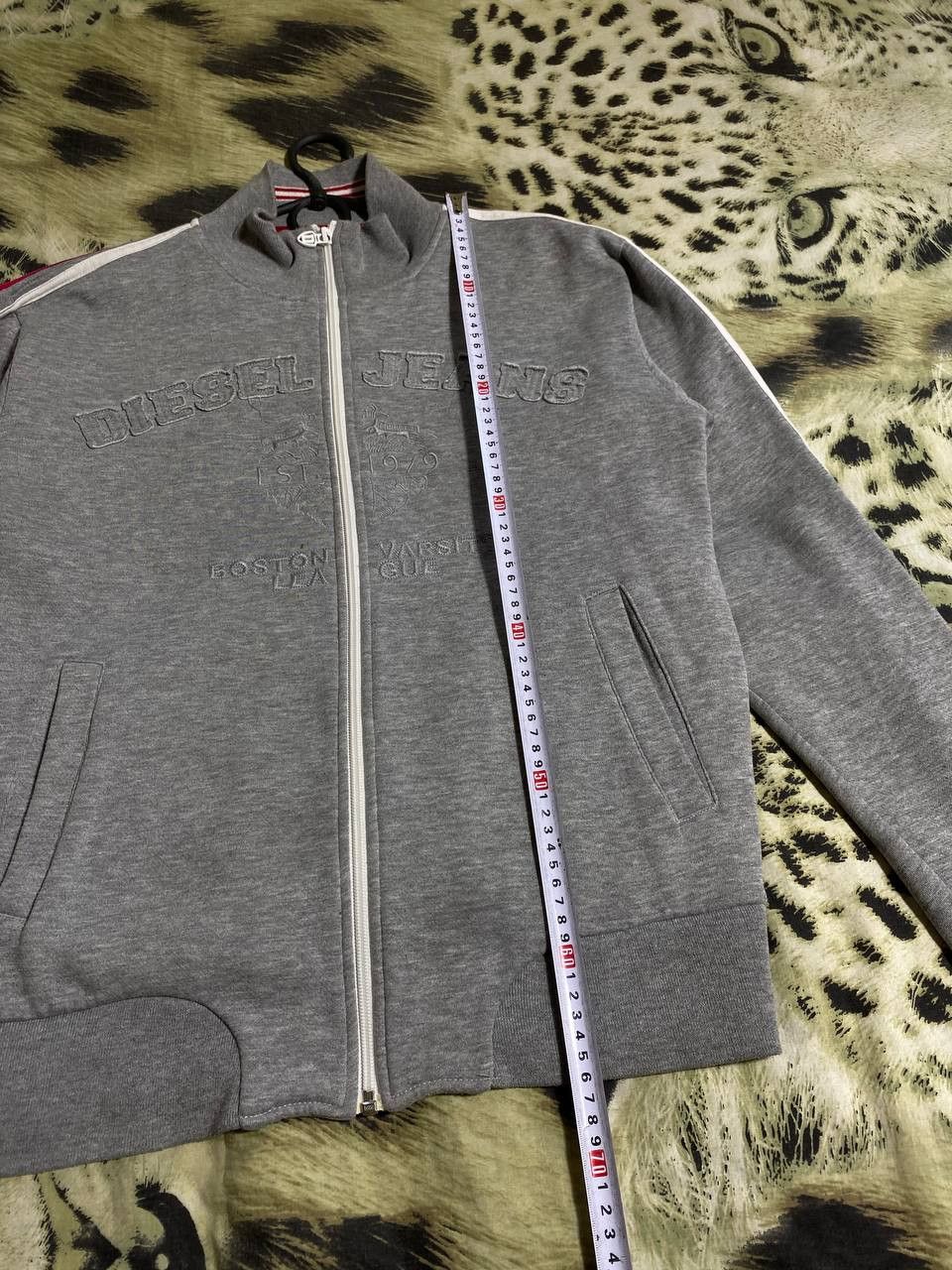Diesel × Vintage Vintage Y2K Distressed Diesel Big Logo Zip Up Hoodie Size US M / EU 48-50 / 2 - 21 Thumbnail