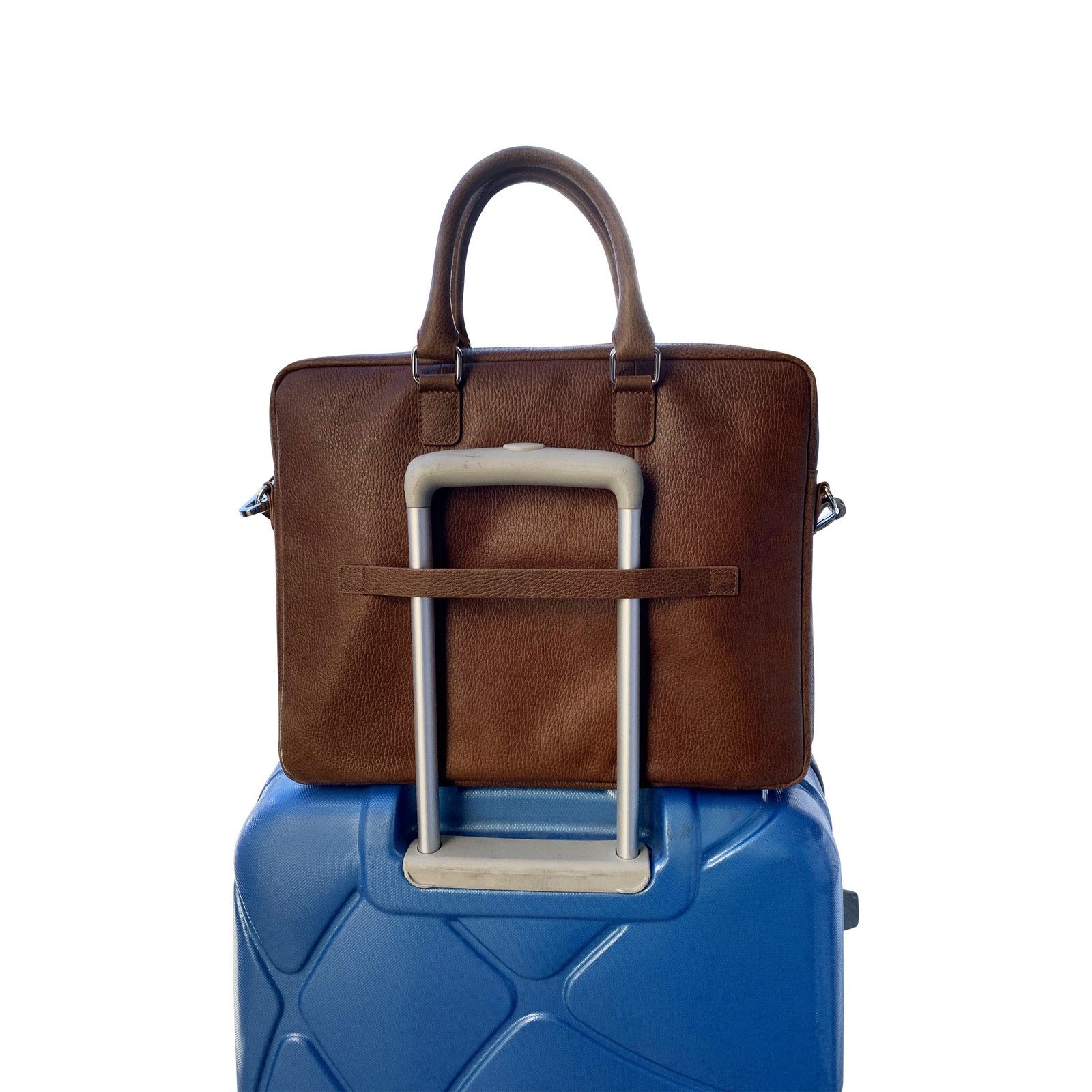 Handmade Adamonde Leather Laptop// Carry On Bag for Men and Women Size ONE SIZE - 3 Thumbnail