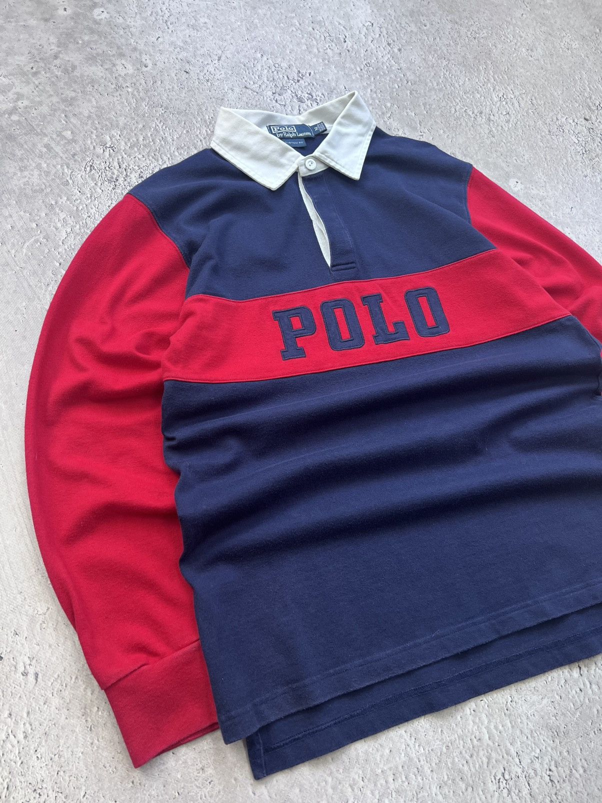 Gant × Polo Ralph Lauren Vintage polo Ralph Lauren y2k Rugby Striped Boxy Shirt Size US M / EU 48-50 / 2 - 7 Thumbnail