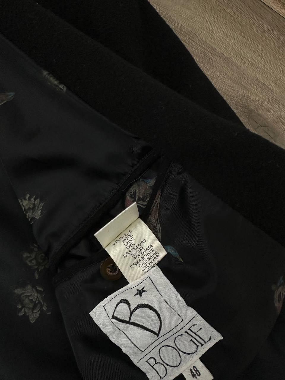 Boggi × Vintage Vintage Bogie Wool Coat Black Cashmere Black Jacket Size US M / EU 48-50 / 2 - 12 Thumbnail
