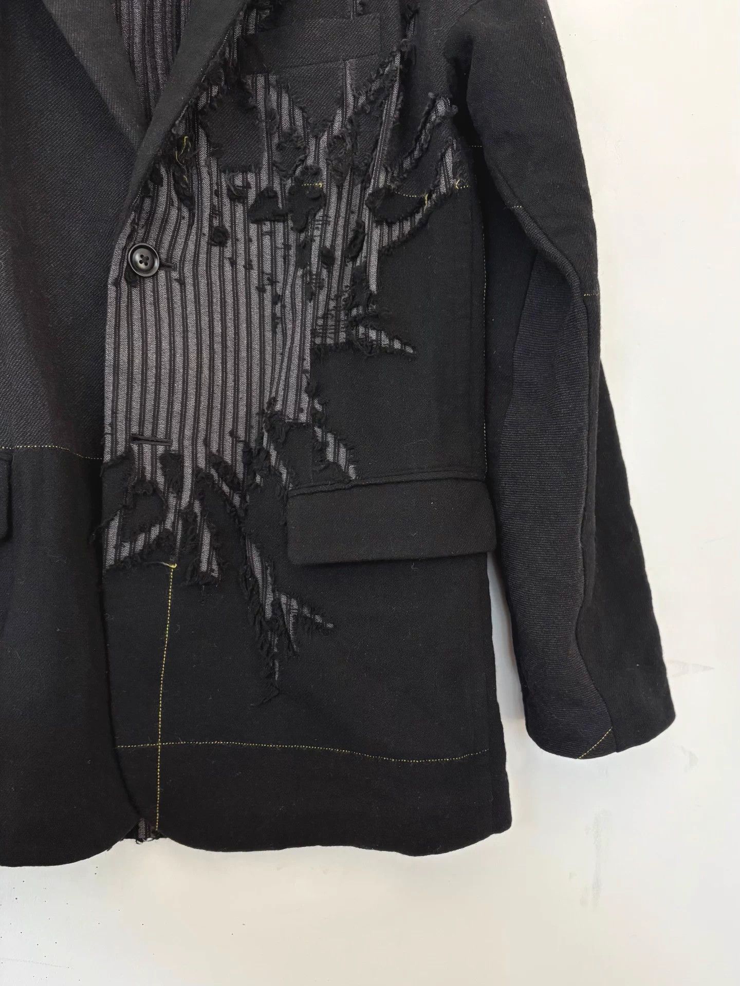 Yohji Yamamoto Yohji Yamamoto 16aw mens destroyed suit 3 (L/M Relaxed) Size US L / EU 52-54 / 3 - 5 Thumbnail