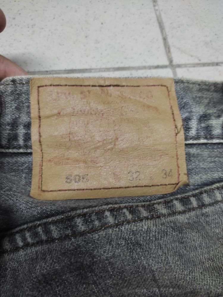Vintage VINTAGE LEVIS 505 DISTRESSED FADED STYLE Size US 35 - 9 Thumbnail