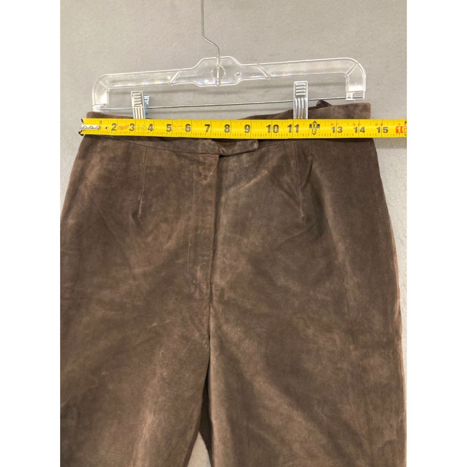 Vintage VINTAGE Paul Harris Design Leather Shorts Women 8 Brown Bermuda Designer 90s Womens Size 30" / US 8 / IT 44 - 2 Thumbnail