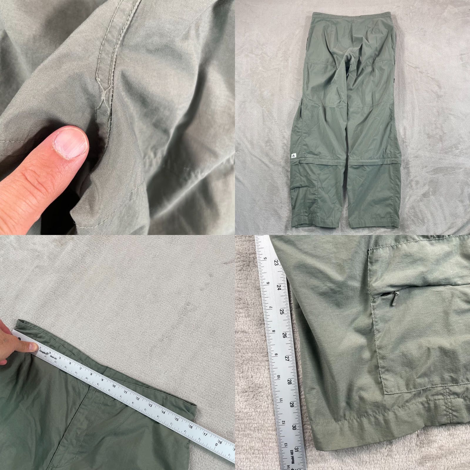 Nike ACG VINTAGE Nike ACG Cargo Convertible Pants Women M Military Green Paratrooper Straight Leg Size 32" / US 10 / IT 46 - 8 Thumbnail