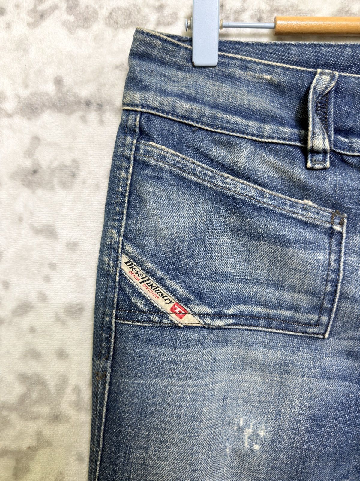 Diesel Diesel Bootcut Y2K Low Rise Distressed Light Wash Denim Size US 28 / EU 44 - 9 Thumbnail