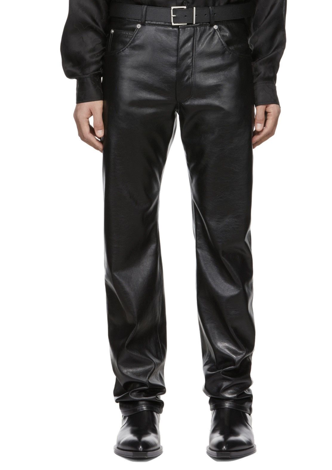 LUU DAN Luu Dan Straight Leg Faux Leather Pants Size US 26 / EU 42 - 1 Thumbnail