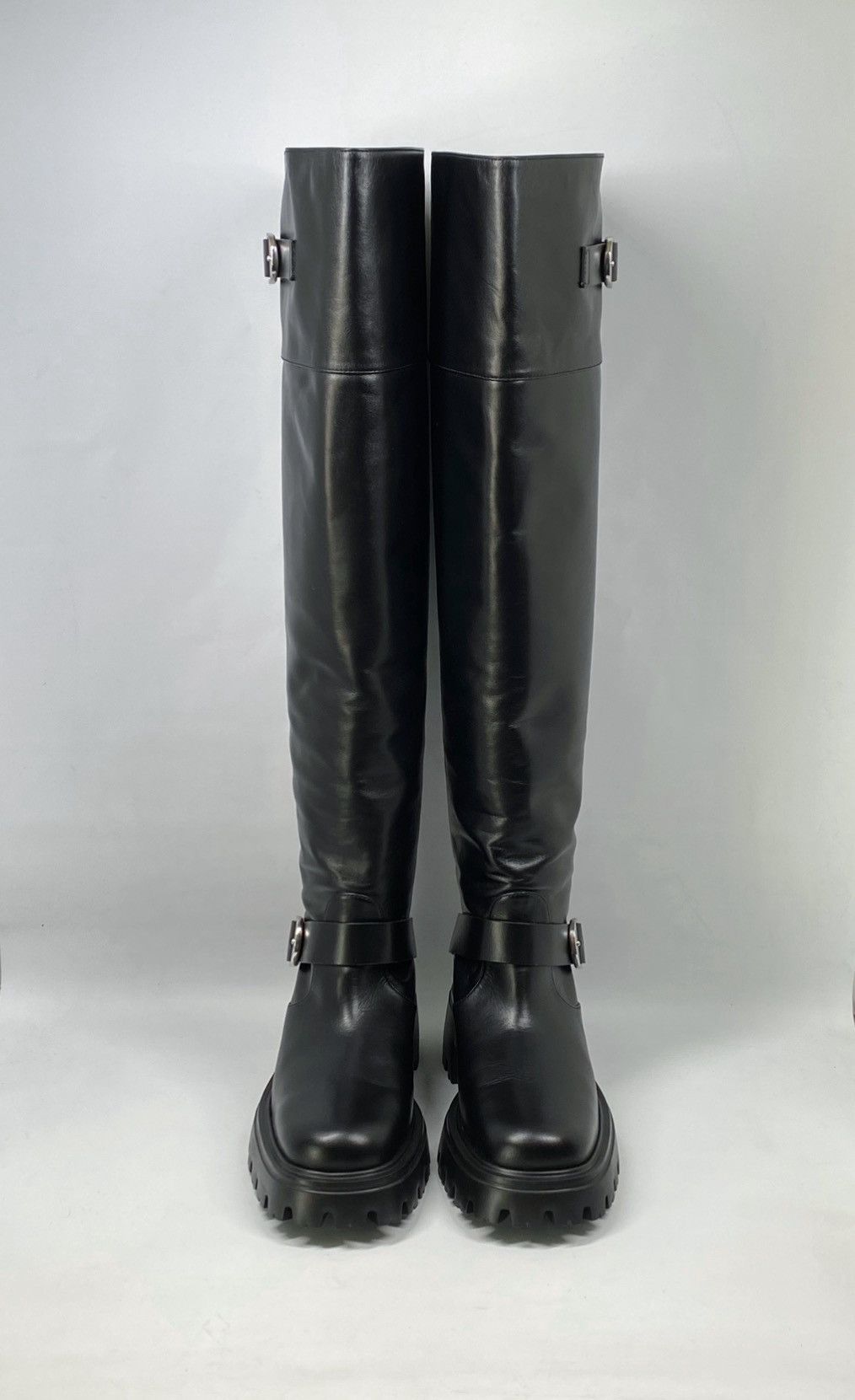 Stuart Weitzman Stuart Weitzman Buckle-Accented Leather Tall Boots size 7 Size US 7 / IT 37 - 2 Thumbnail