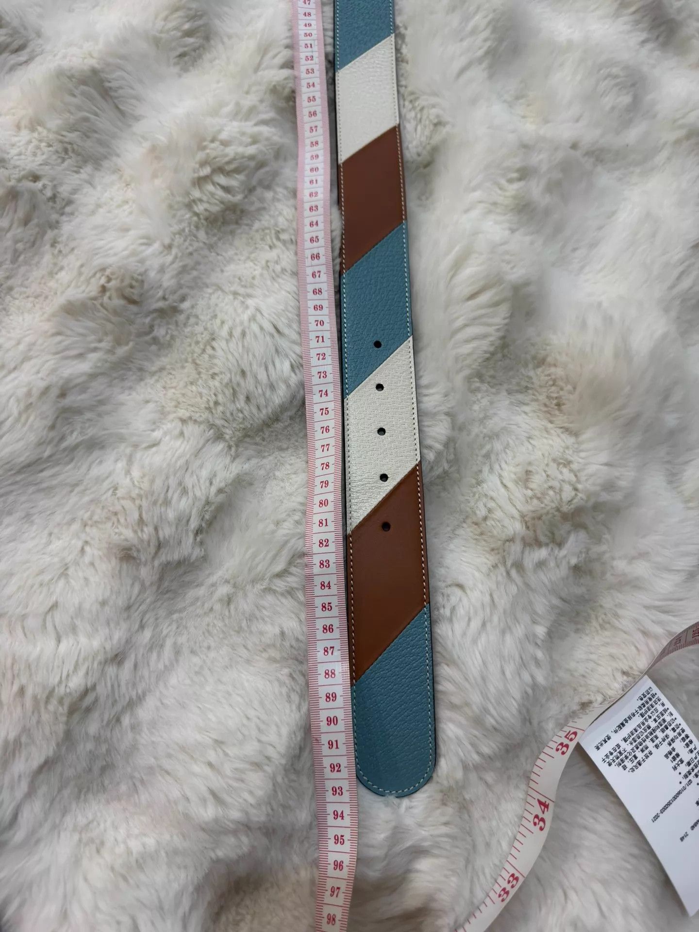 Gucci Gucci Color-Blocked GG Gold Buckle Belt 75 Size ONE SIZE - 8 Thumbnail