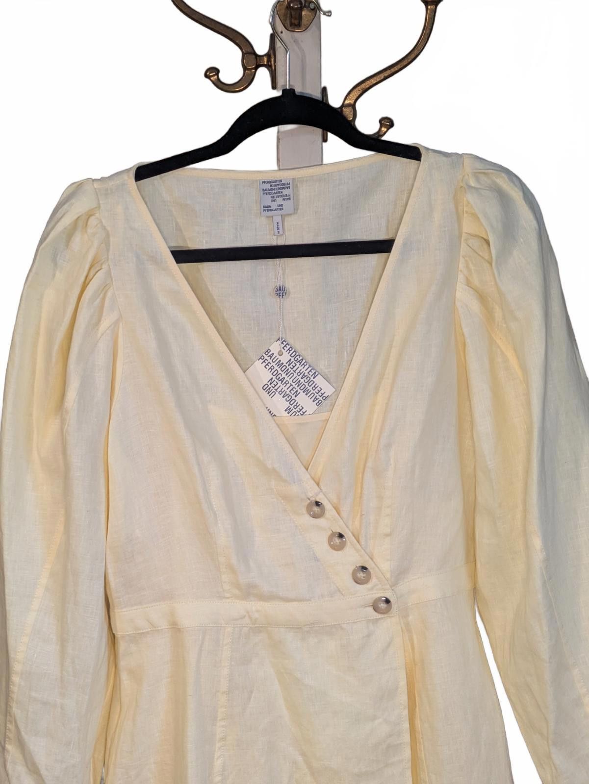 Baum und Pferdgarten Baum Und Pferdgarten Abrial Linen Mini Wrap Dress Size M / US 6-8 / IT 42-44 - 2 Thumbnail