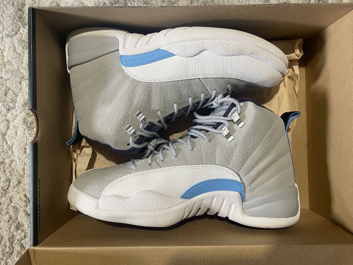 Jordan Brand Jordan 12 Retro Grey University Blue Size US 8.5 / EU 41-42 - 1 Thumbnail