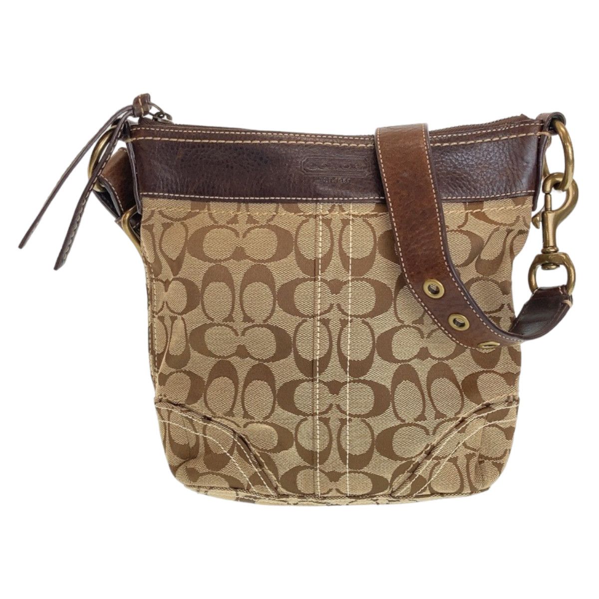 Coach Coach Coach Signature Canvas Leather Crossbody Bag Canvas Crossbody Bag Size ONE SIZE - 1 Thumbnail
