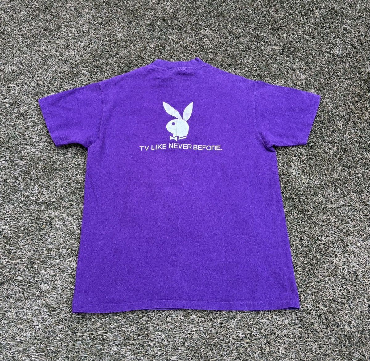 Playboy Vintage 80s The Playboy channel t shirt Size US L / EU 52-54 / 3 - 6 Thumbnail
