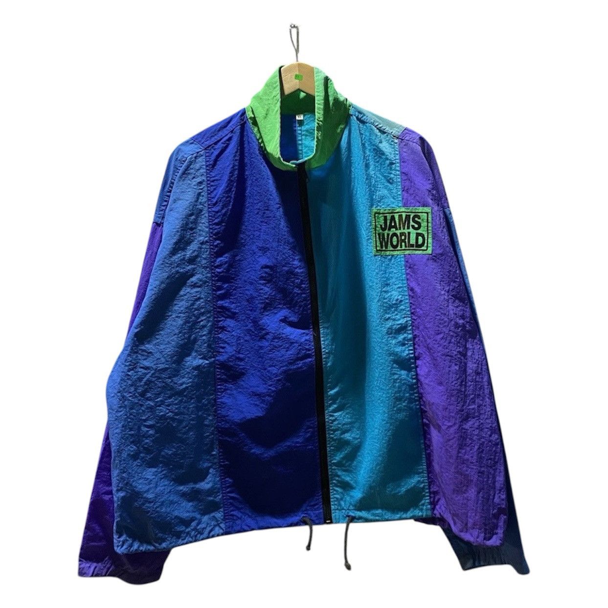 Jams World VTG 90s Jams World Honolulu Hawaii Colorblock Windbreaker Size US XL / EU 56 / 4 - 1 Thumbnail