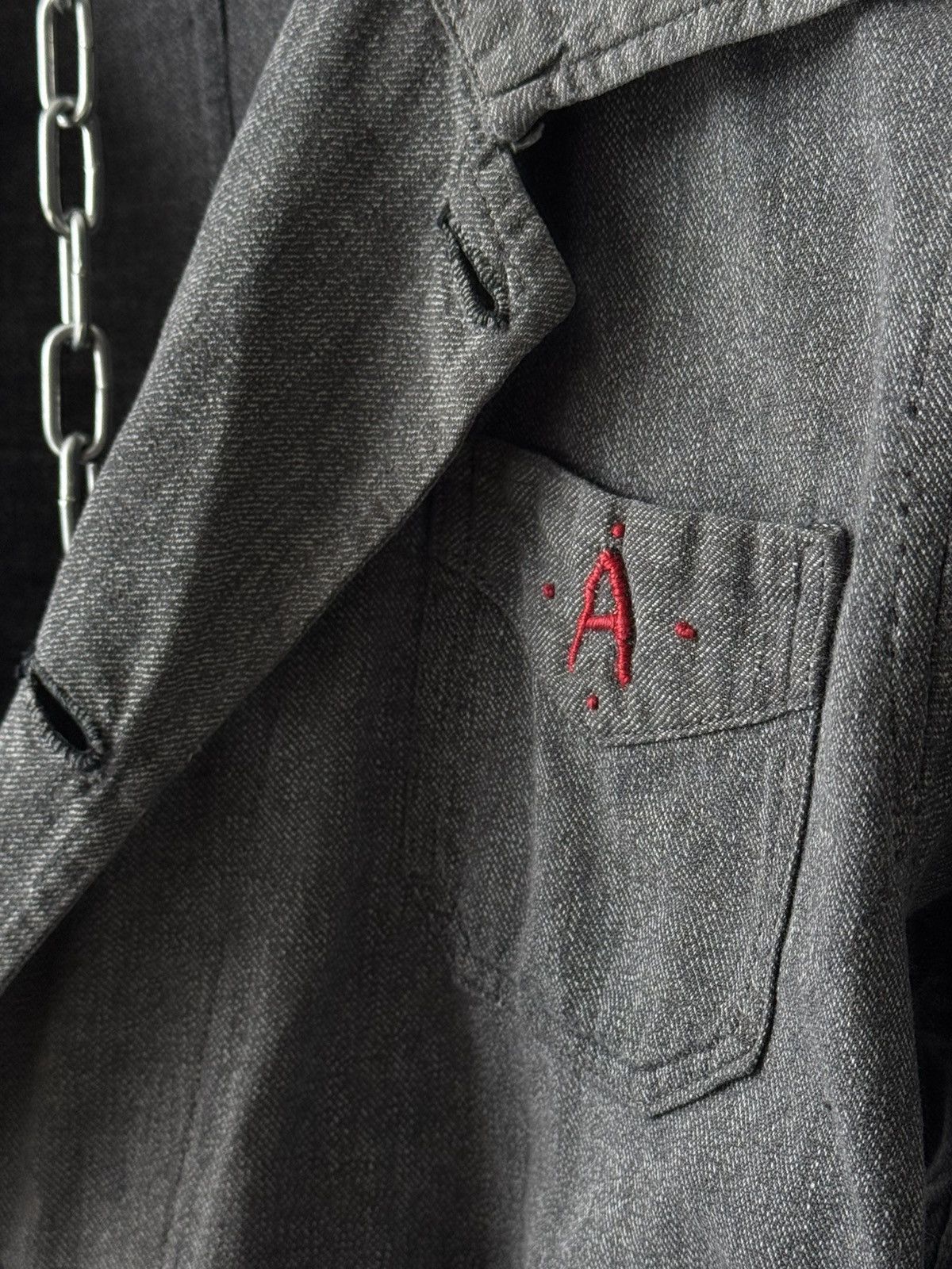 Vintage 1950s Women's Vintage French Workwear Chambray Atelier Coat Size US S / EU 44-46 / 1 - 3 Thumbnail